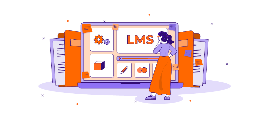 learning management system illustration