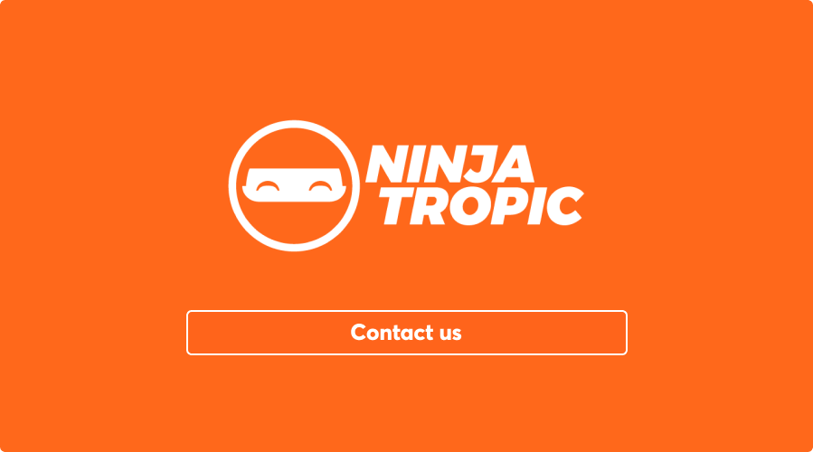 ninja tropic contact banner