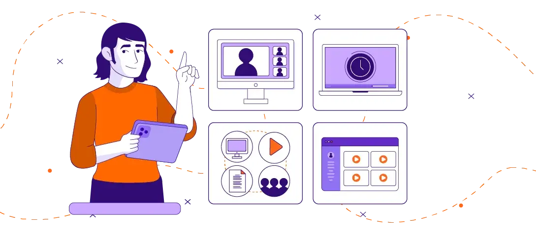 Illustration of Employee Performance Tracking concept