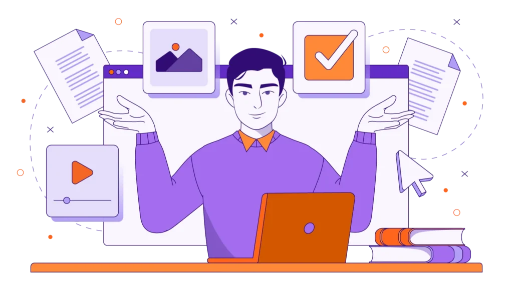 Comparison of legacy online course versus modern custom eLearning design in Articulate Storyline